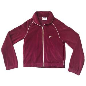 Vintage  Nike 80s Velour Zip Up Women’s XS
